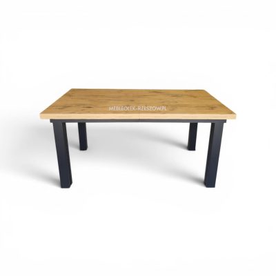 Klasyk Maxi 8NÓG 160-360x90cm Blat DĄB LANCELOT Nogi CZARNE v